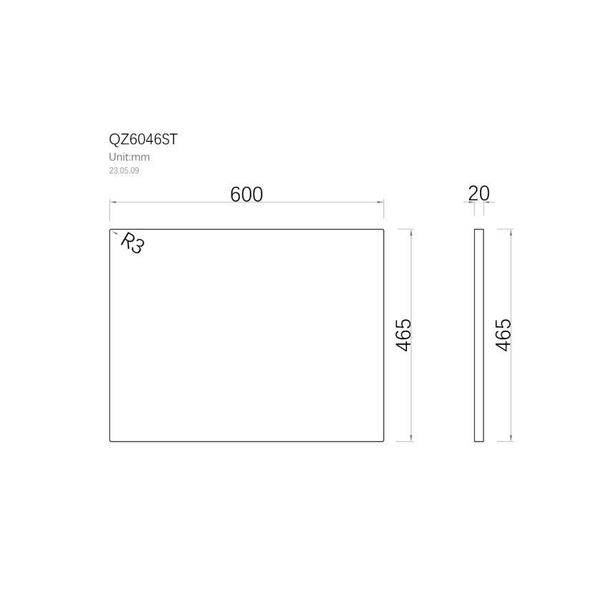 600mm Quartz Stone Top Gloss White Marble Look Silica-Free Caesarstone Benchtop