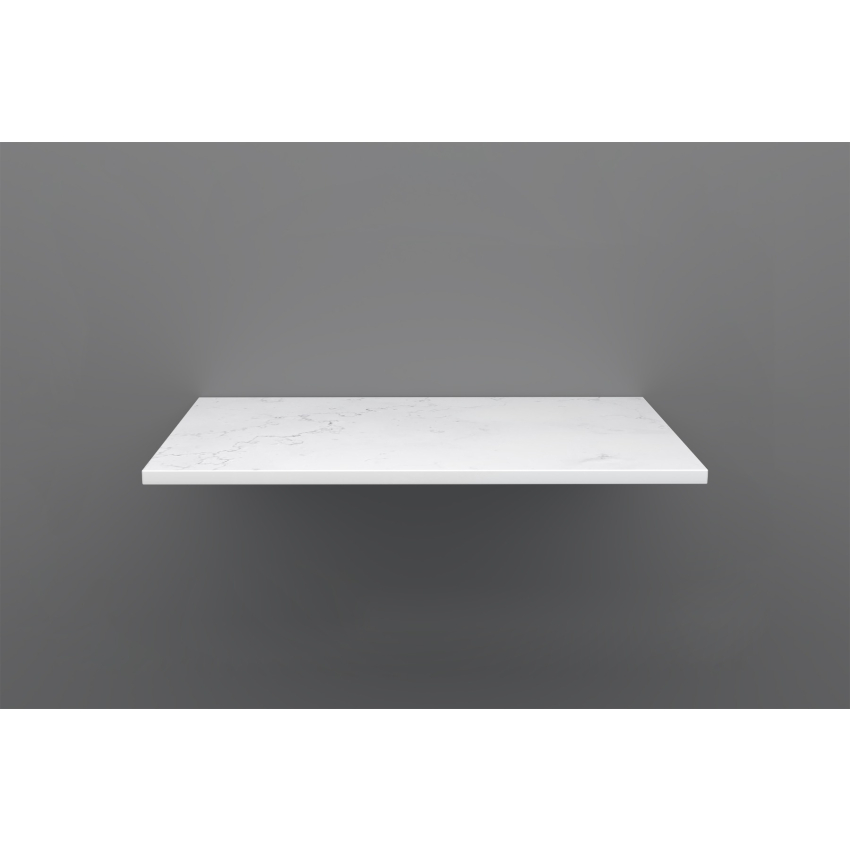 750mm Quartz Stone Top Gloss White Marble Look Silica-Free Caesarstone Benchtop