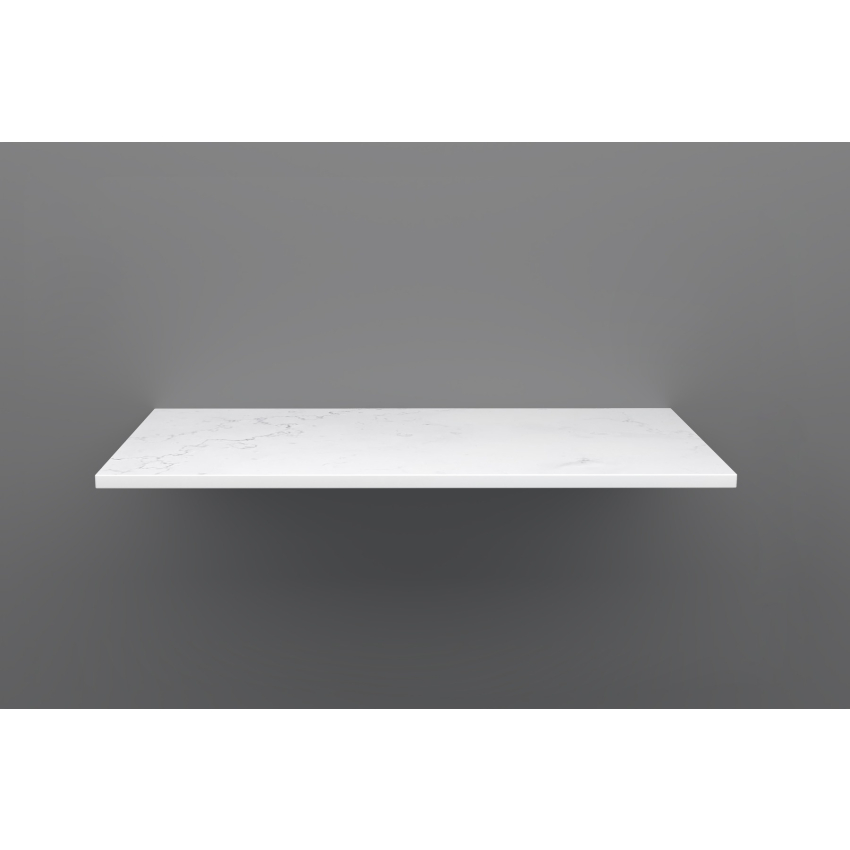900mm Quartz Stone Top Gloss White Marble Look Silica-Free Caesarstone Benchtop