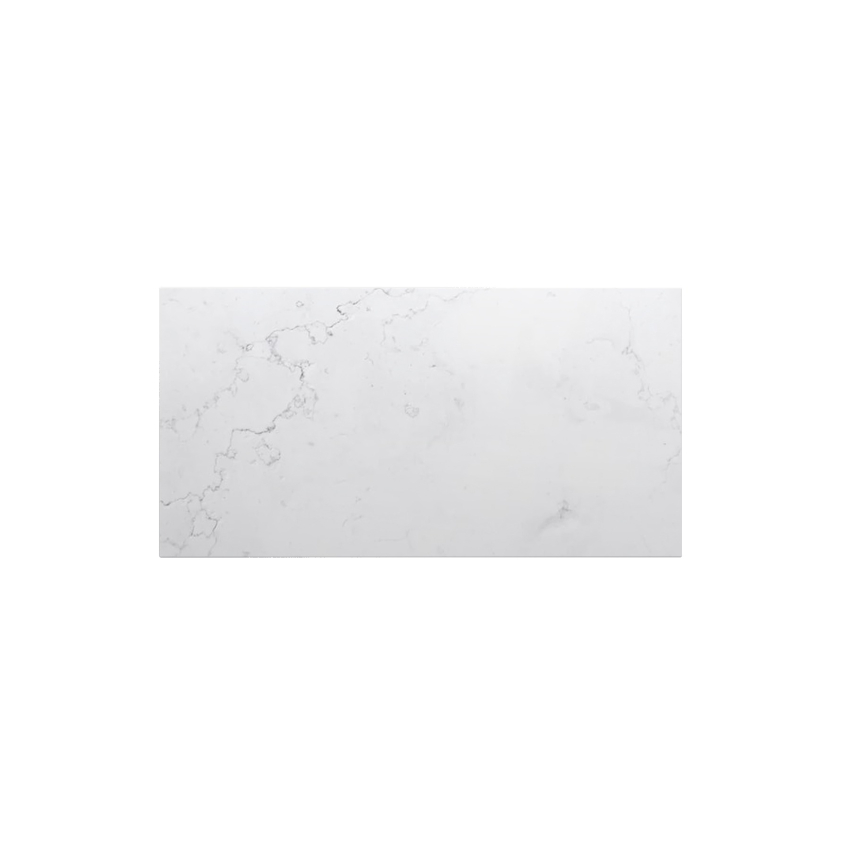 900mm Quartz Stone Top Gloss White Marble Look Silica-Free Caesarstone Benchtop