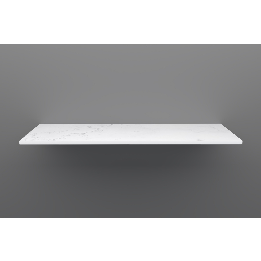 1200mm Quartz Stone Top Gloss White Marble Look Silica-Free Caesarstone Benchtop