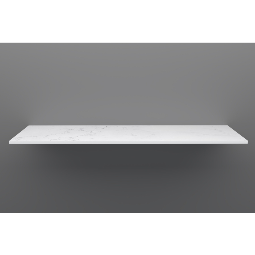 1500mm Quartz Stone Top Gloss White Marble Look Silica-Free Caesarstone Benchtop
