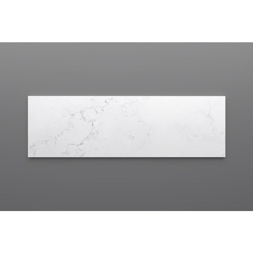 1500mm Quartz Stone Top Gloss White Marble Look Silica-Free Caesarstone Benchtop