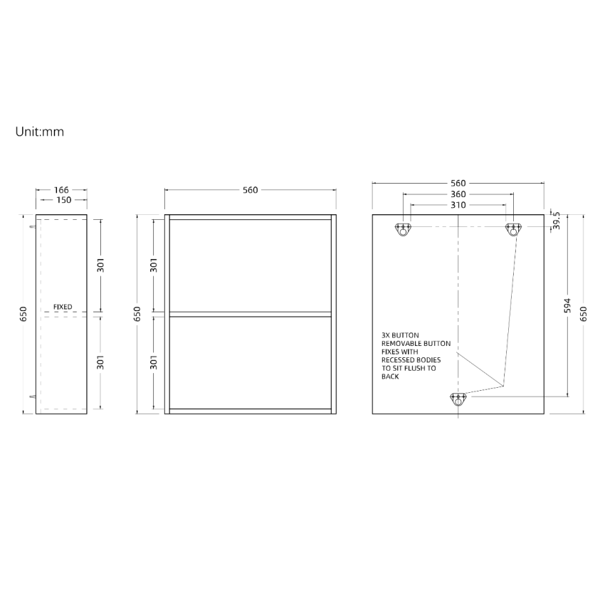 550mm Natural Oak Laminated Particle Board Shelf Unit Open Cabinet Shelf Cabinet