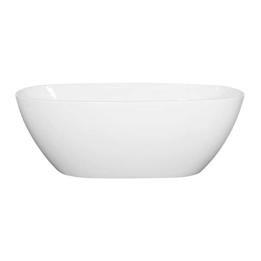 1700MM Free Standing Bathtub Bowl Shape Gloss White Acrylic