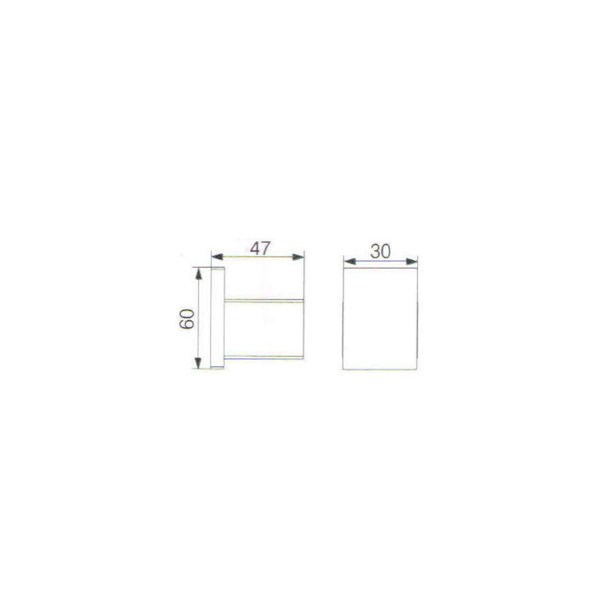 Rosa Robe Hook Matt Black