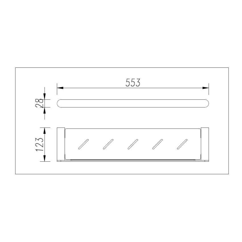 Bellino Gun Metal Grey Shower Shelf