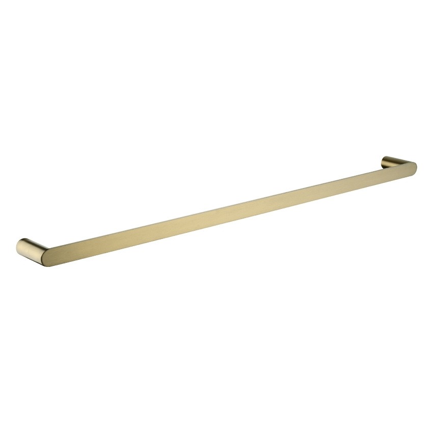 Esperia Brushed Yellow Gold Single Towel Rail 800mm