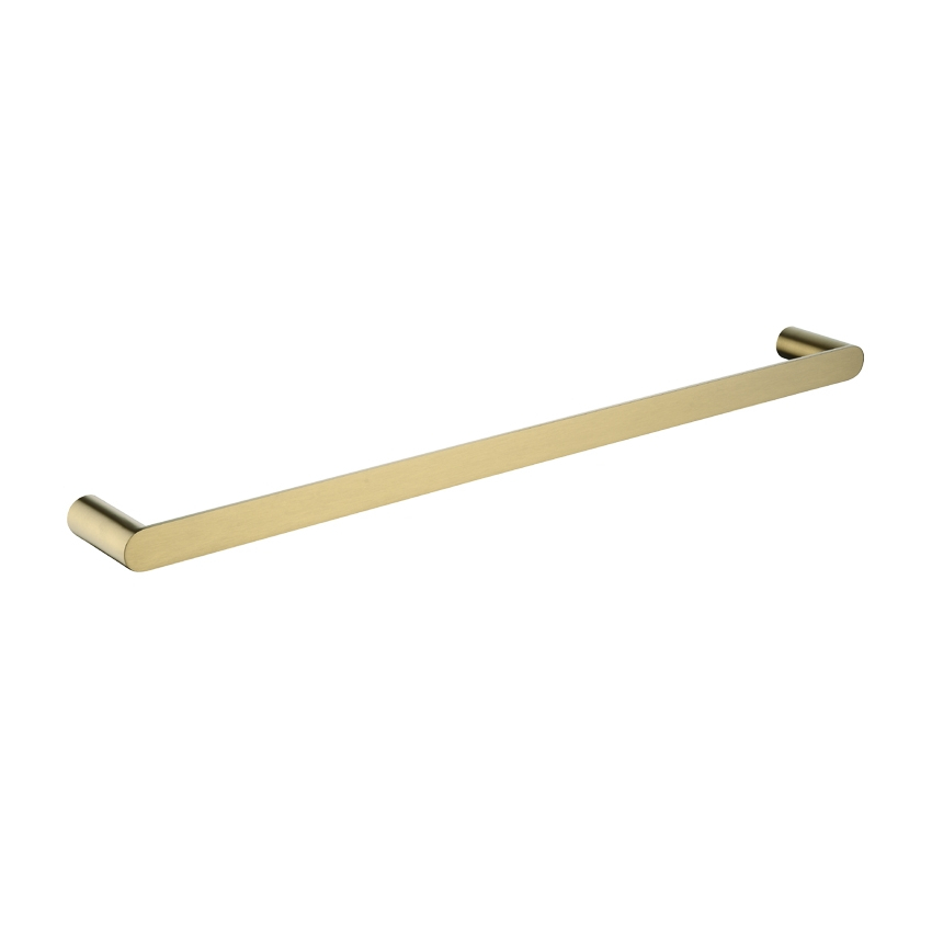 Esperia Brushed Yellow Gold Single Towel Rail 600mm