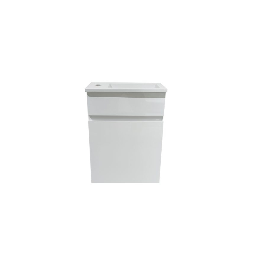 400*350*710mm Wall Hung Gloss White Slim PVC Cabinet Only