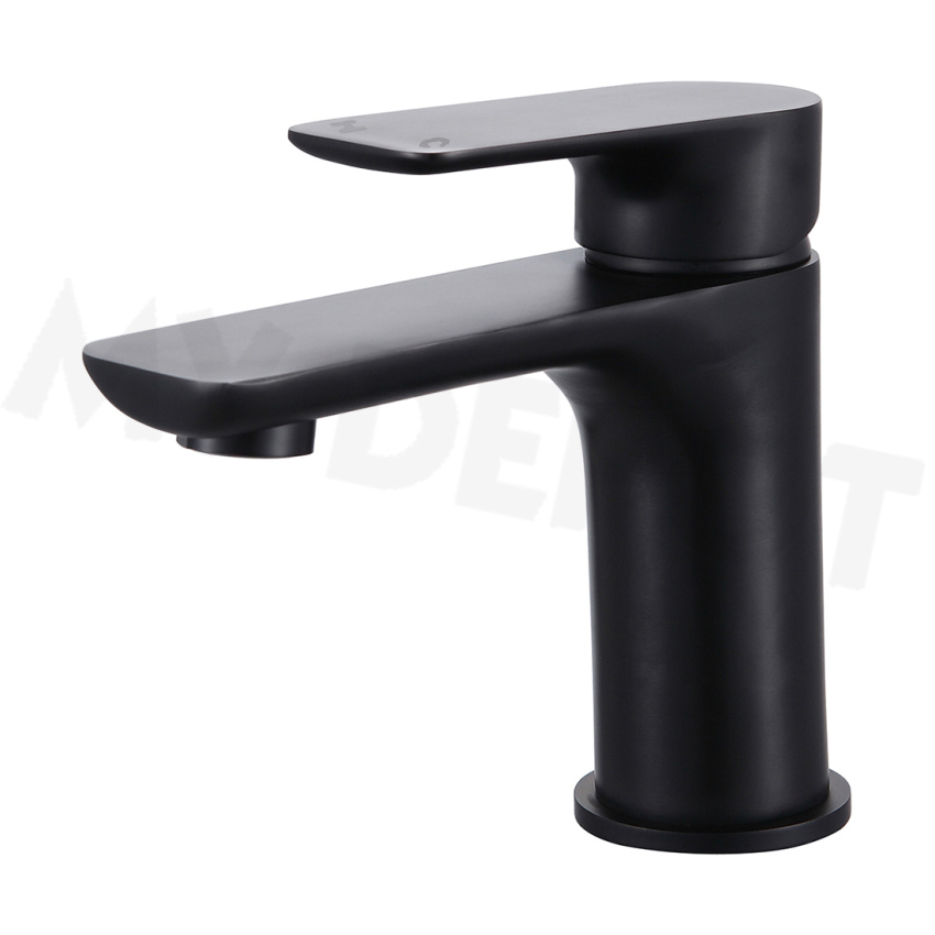 Black Bathroom Basin Sink Short Mixer Tap