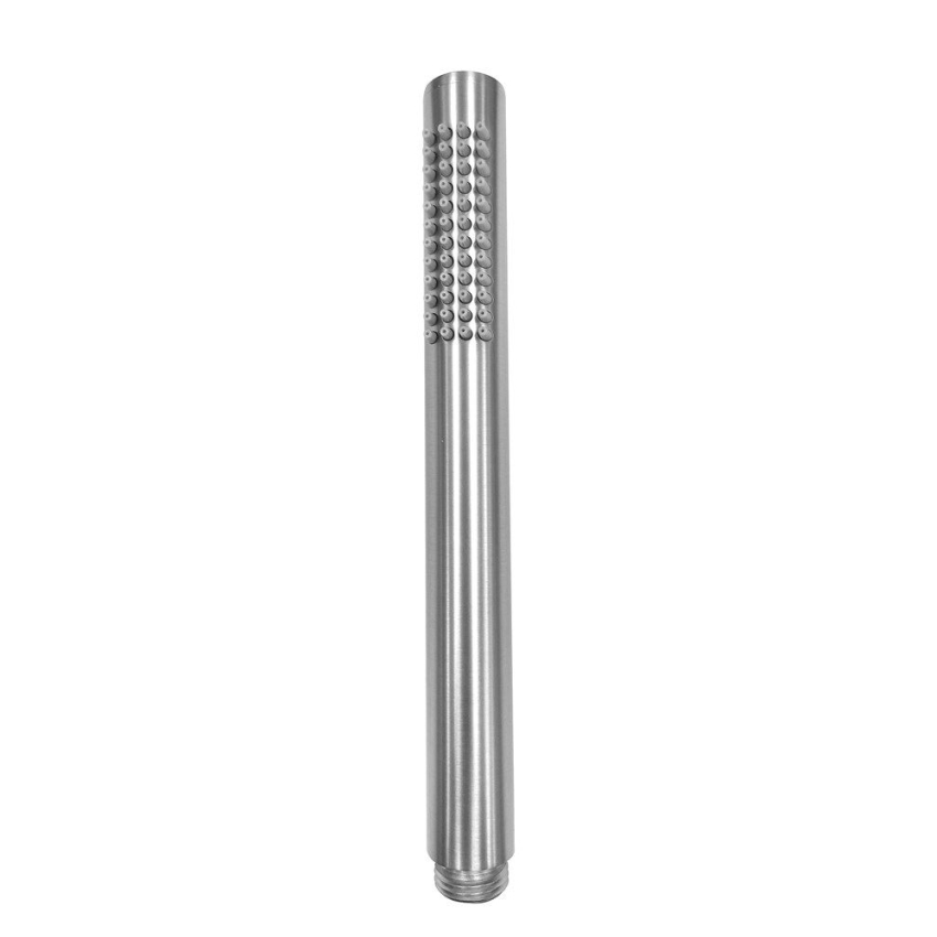 Round Brushed Nickel Single Function Handheld Shower (Brass)