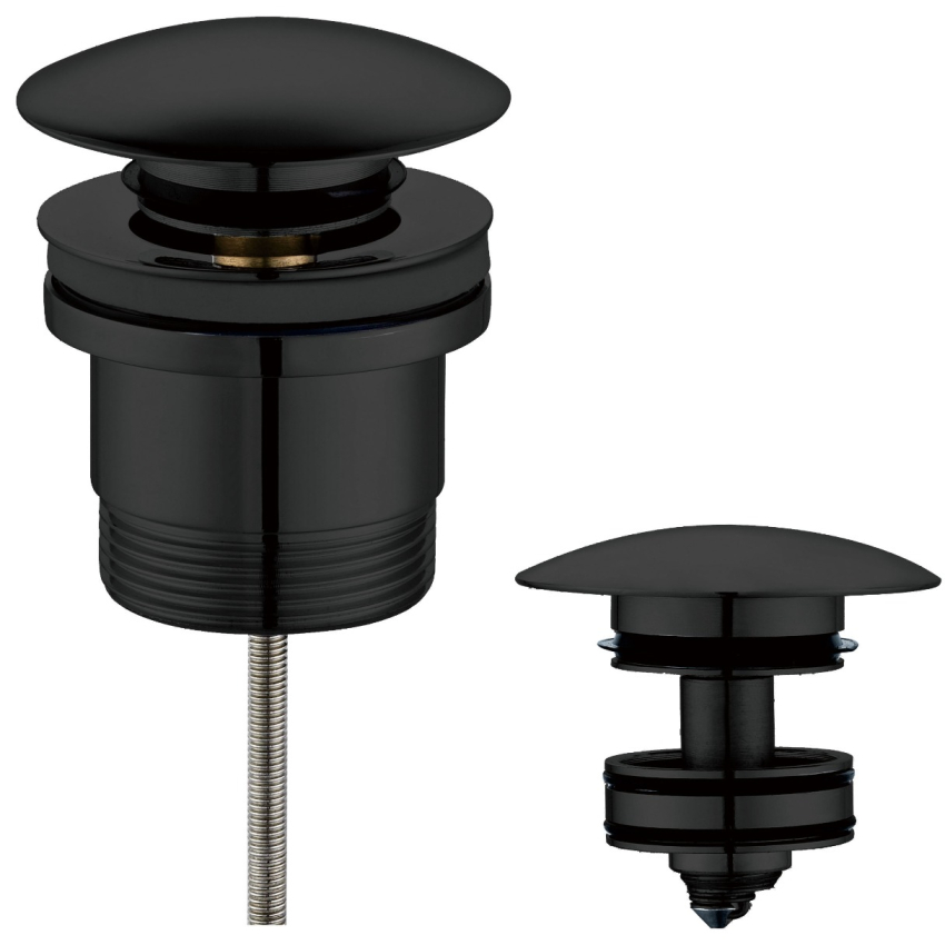 Universal Pop Up Waste Matt Black