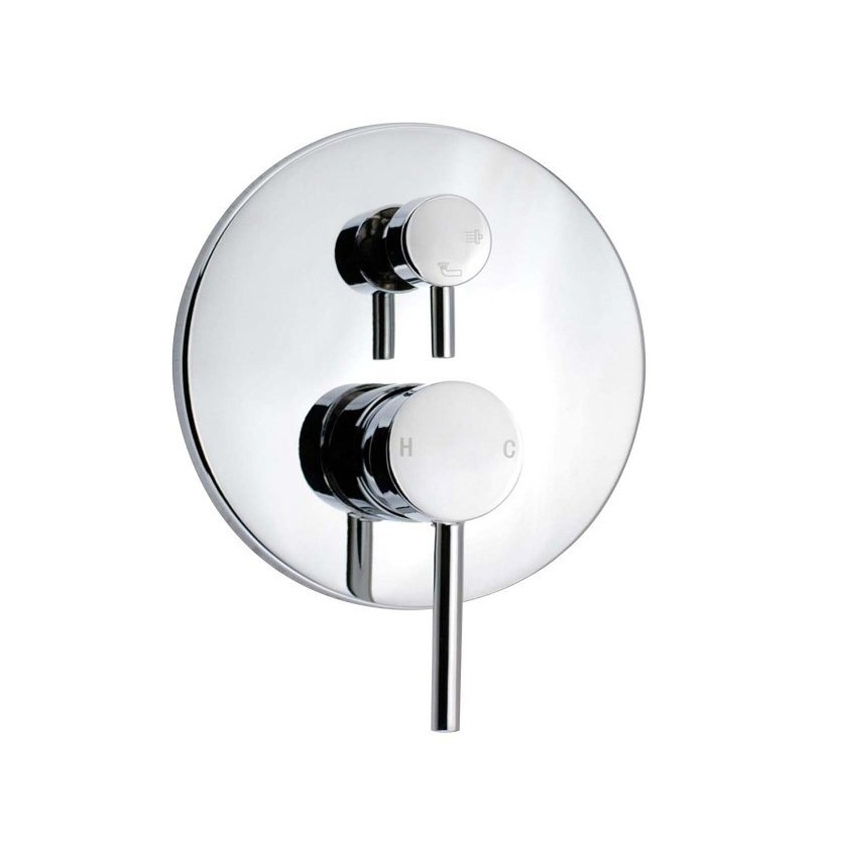 Round Chrome Shower/Bath Mixer Diverter(color up)