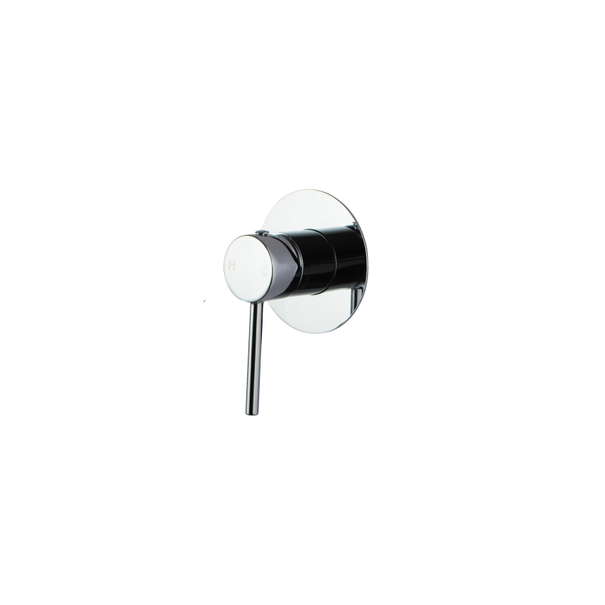LUCID PIN Series Round Chrome Shower/Bath Wall Mixer(80mm Cover Plate)(color up)