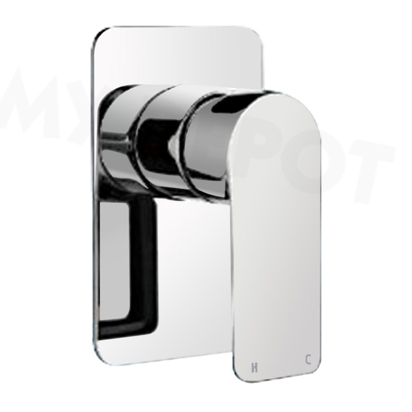 Chrome Shower/Bath Wall Mixer Tap