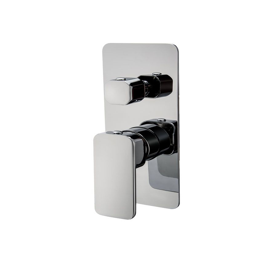 IVANO Series Solid Brass Chrome Bath/Shower Wall Mixer with Diverter Wall Mounted