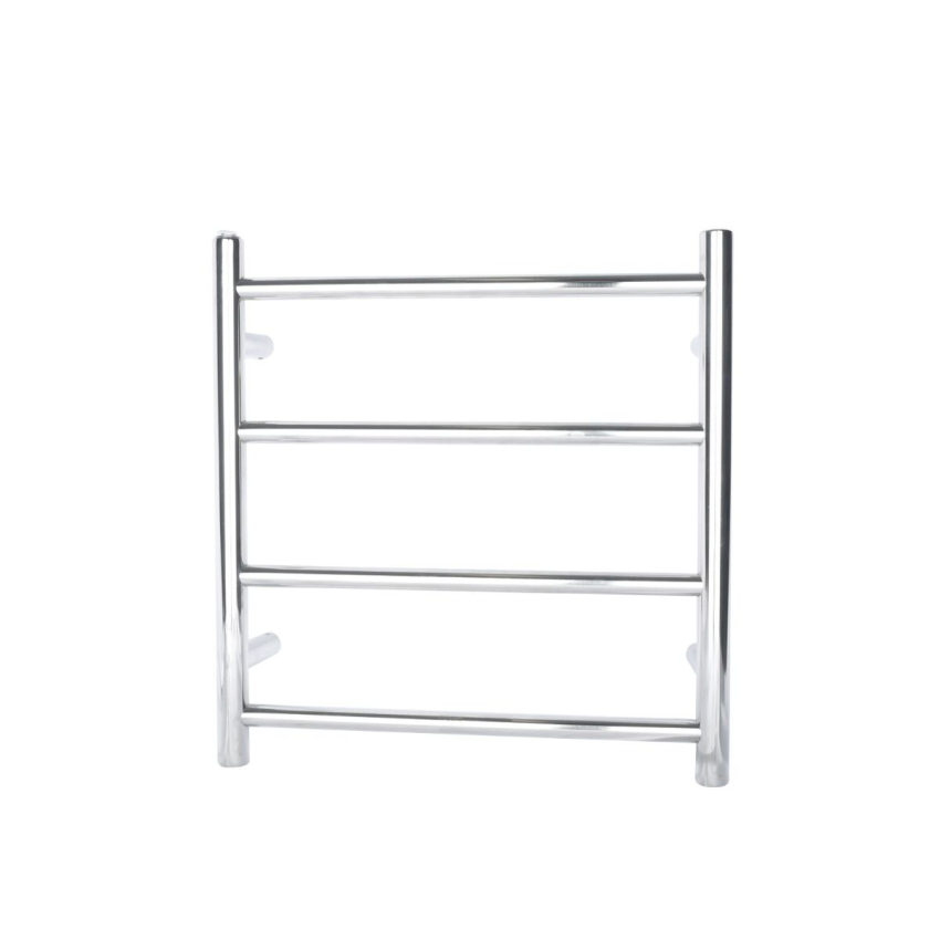 Chrome Round Electric Heated Towel Rack 4 Bars