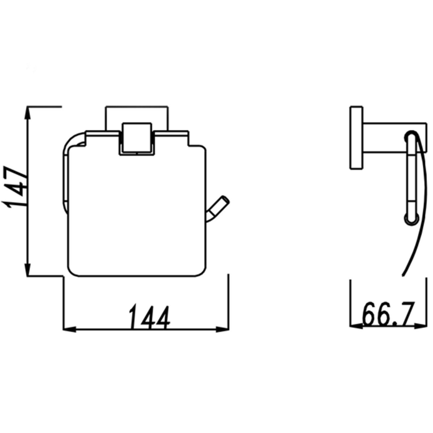 BLAZE Series Chrome Toilet Paper Roll Holder