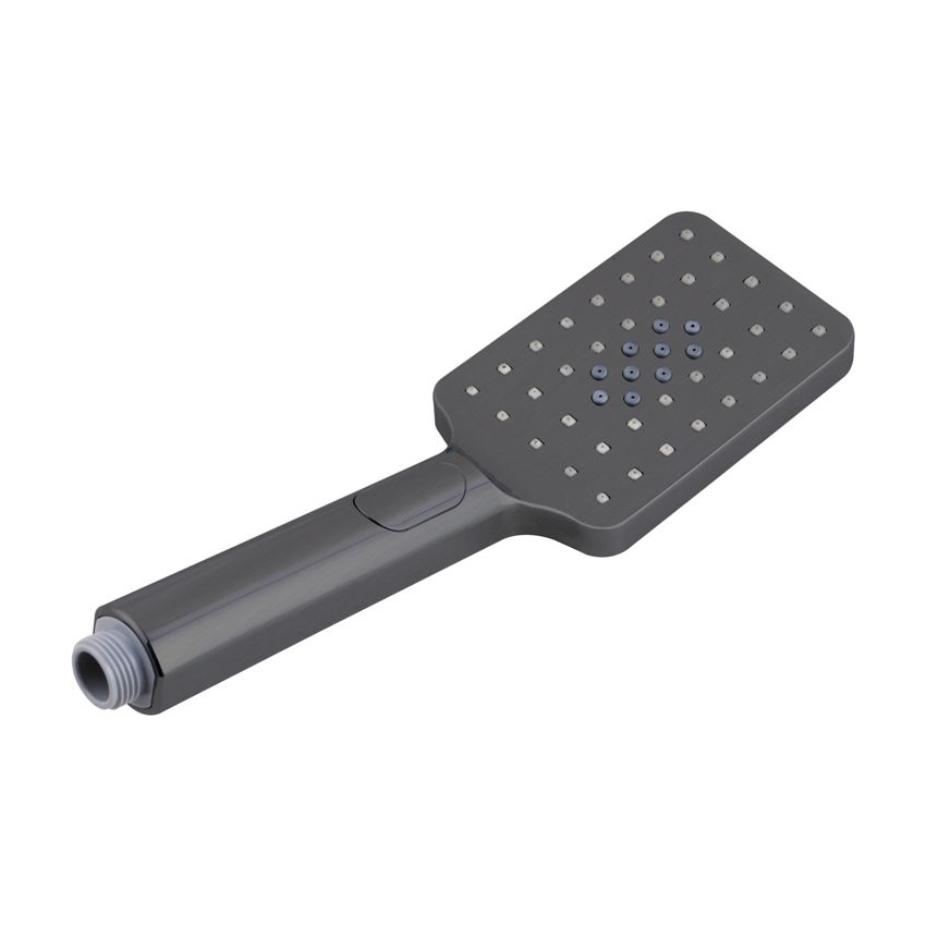 Square 3 Functions Gun Metal Grey Rainfall Handheld Shower Head