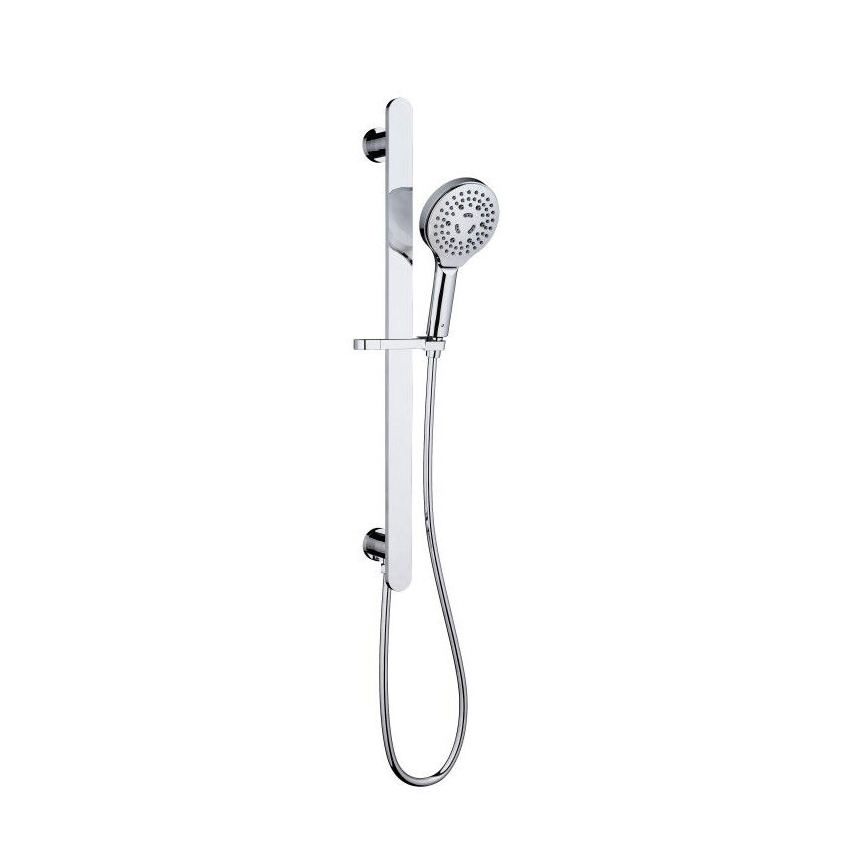 Kara Sliding Shower Rail with Integrated Water Inlet Chrome