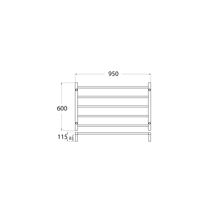 Heated Towel Rail Chrome