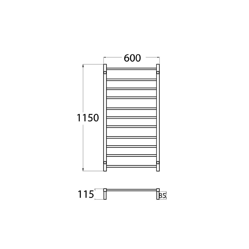 Heated Towel Rail Chrome