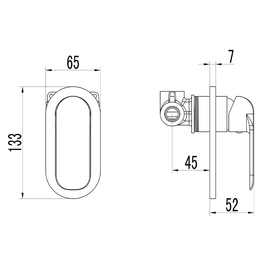 Kara Wall Mixer Brushed Gold