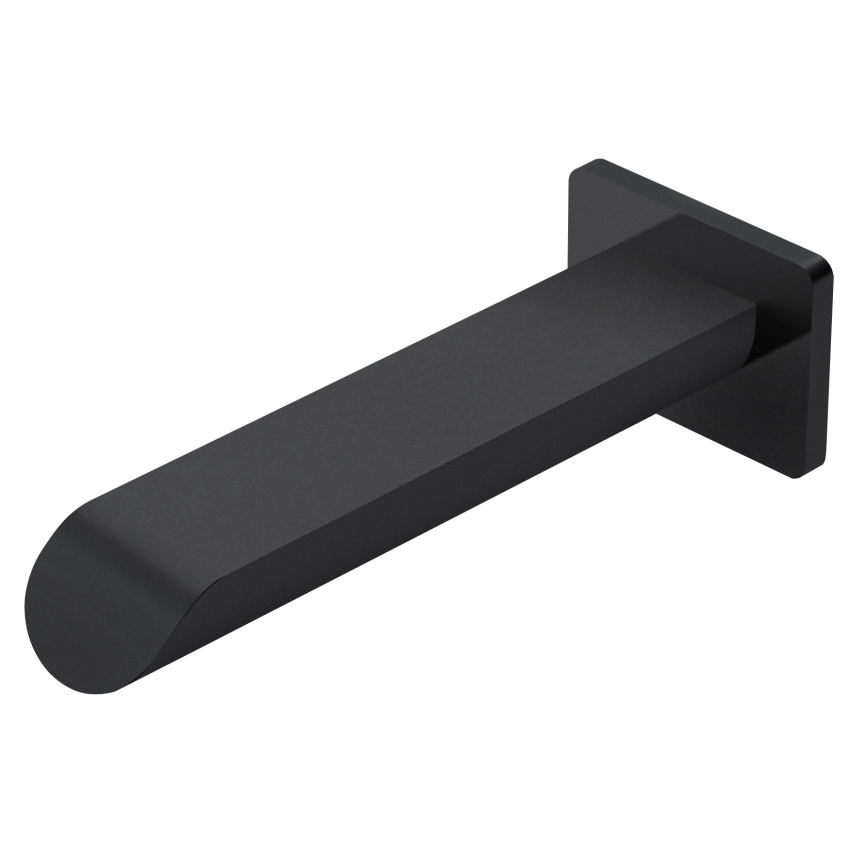 Kara Bath Spout Curved Tip Matt Black