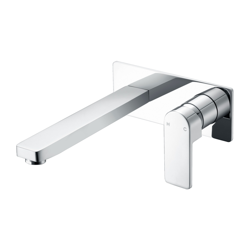Flores Wall Basin Mixer Chrome