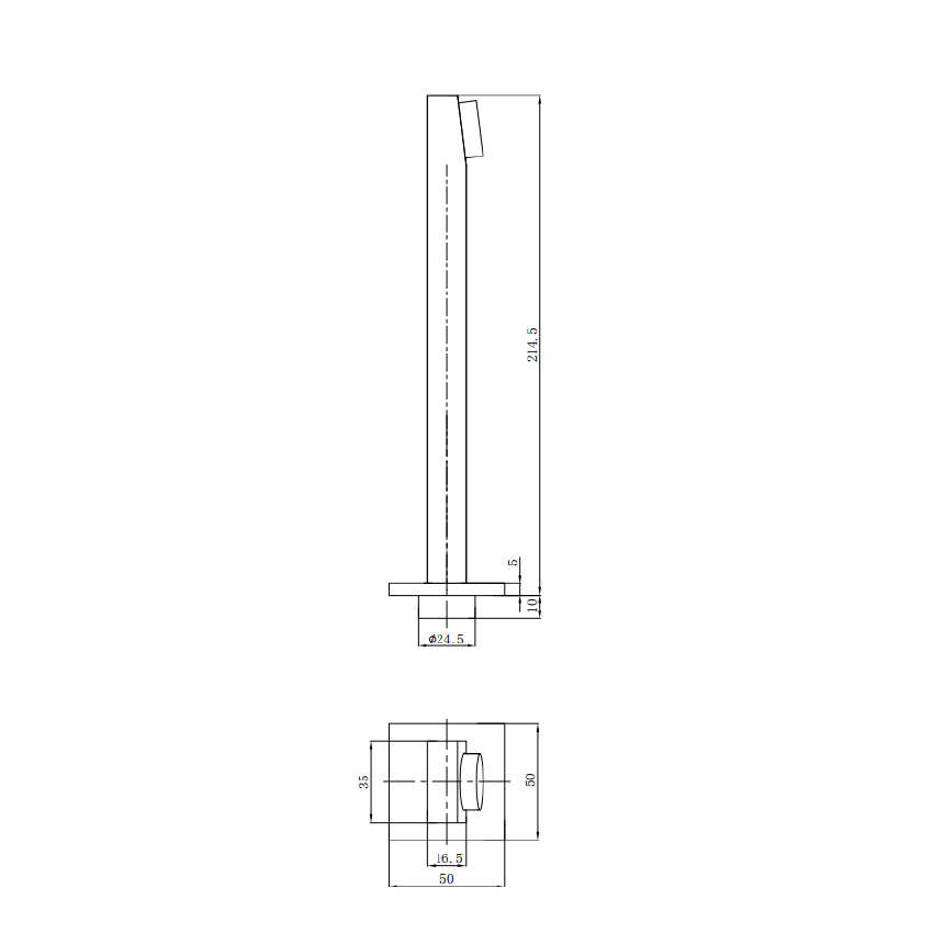 Flores Bath Spout Chrome