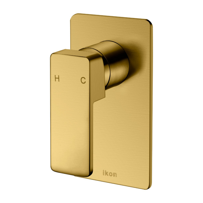 Ceram Wall Mixer Brushed Gold