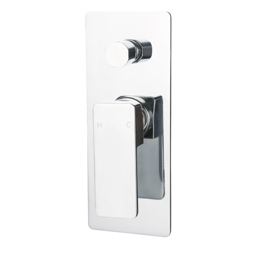 Ceram Wall Mixer with Diverter Chrome