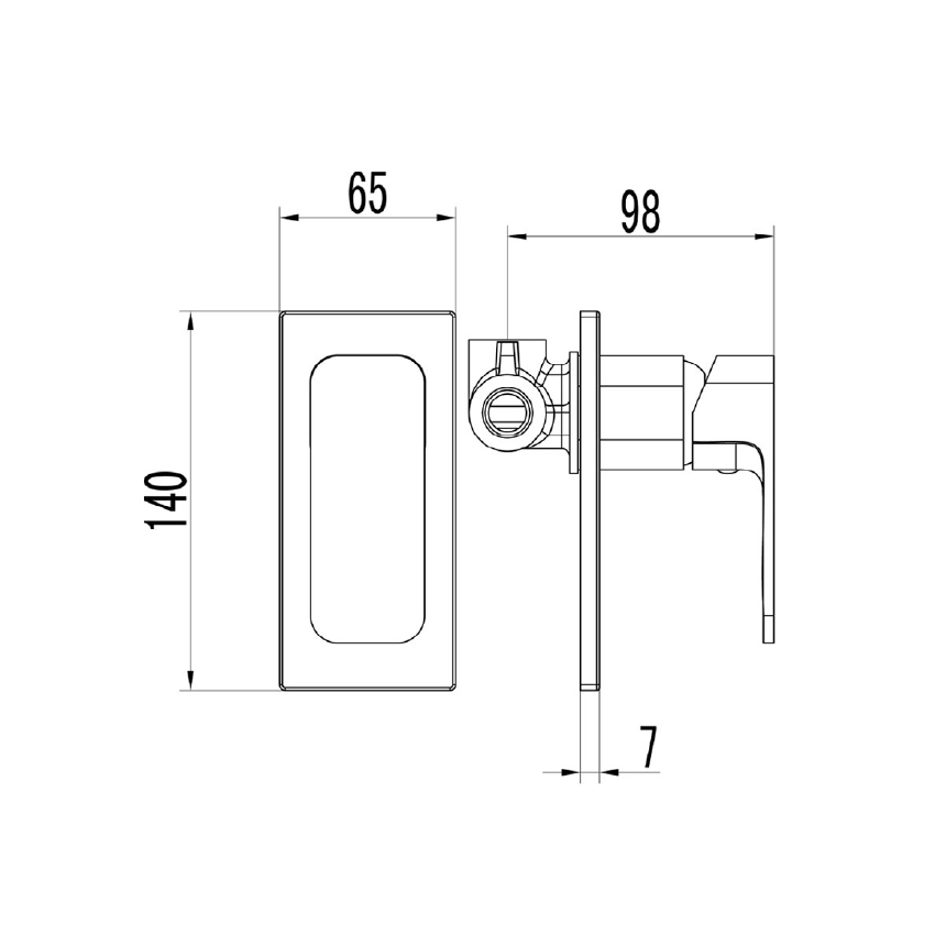 IKON-HYB66 range rose gold handle 