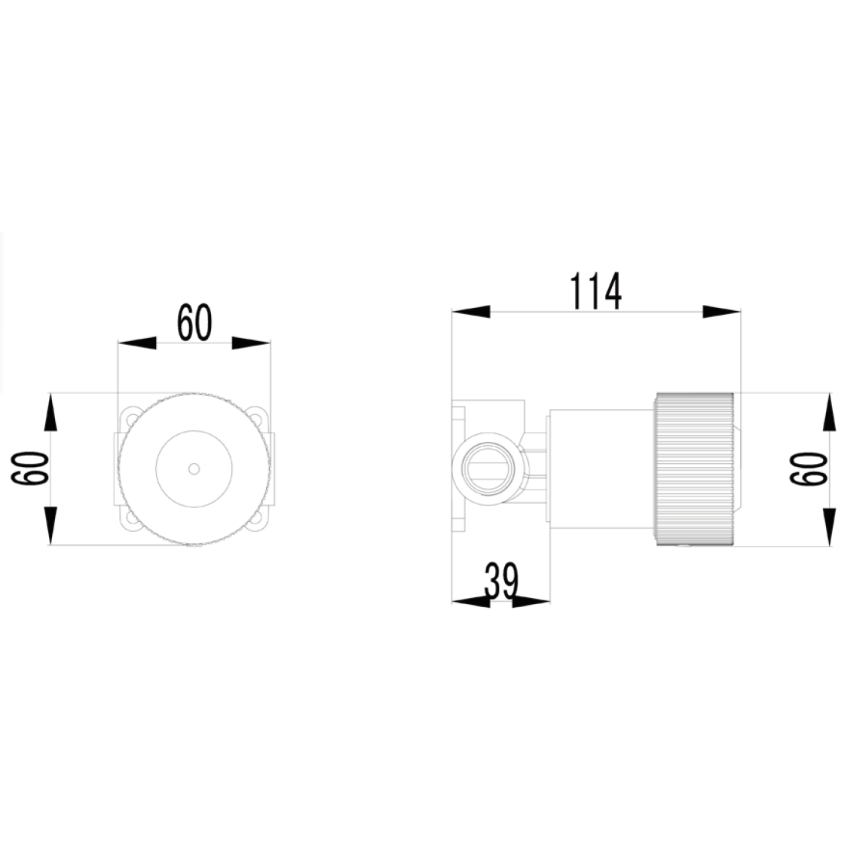 Soko Wall Mixer Set Chrome Chrome