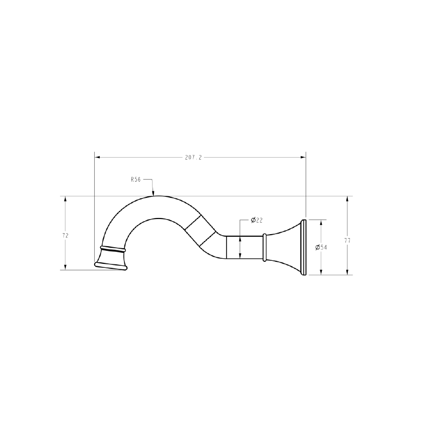 Clasico Spout Chrome