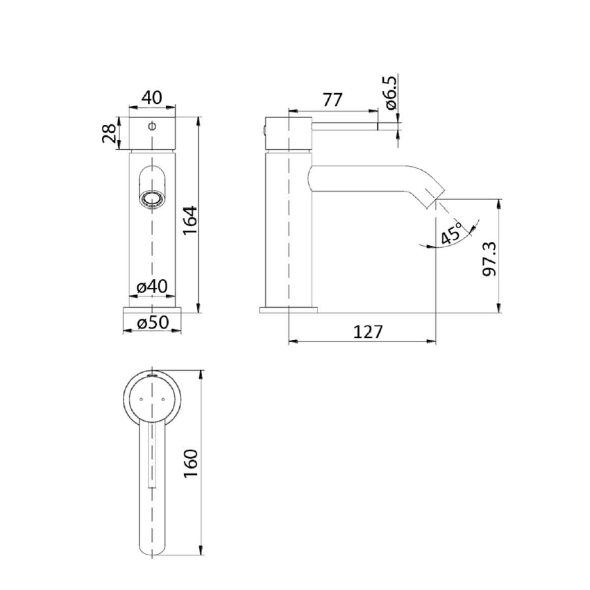 Hali Basin Mixer Chrome