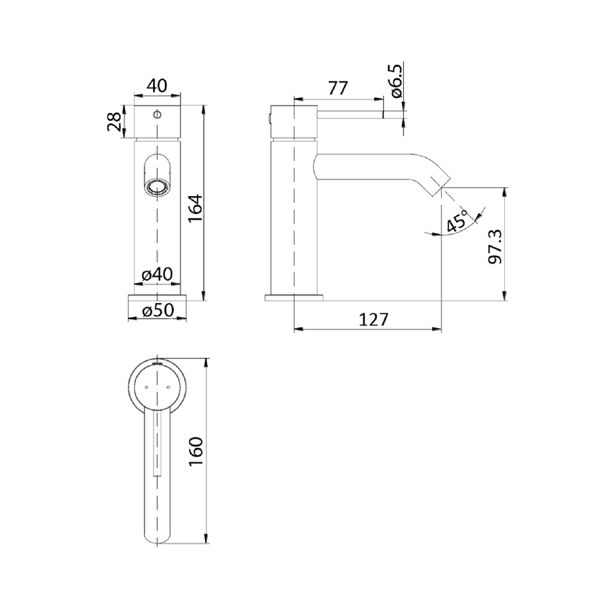 Hali Basin mixer Brushed Nickel
