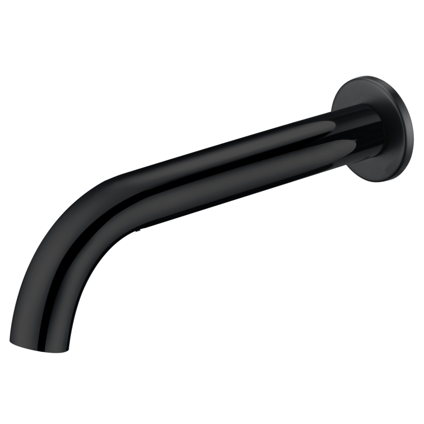 Hali Curve Bath Spout Matt Black