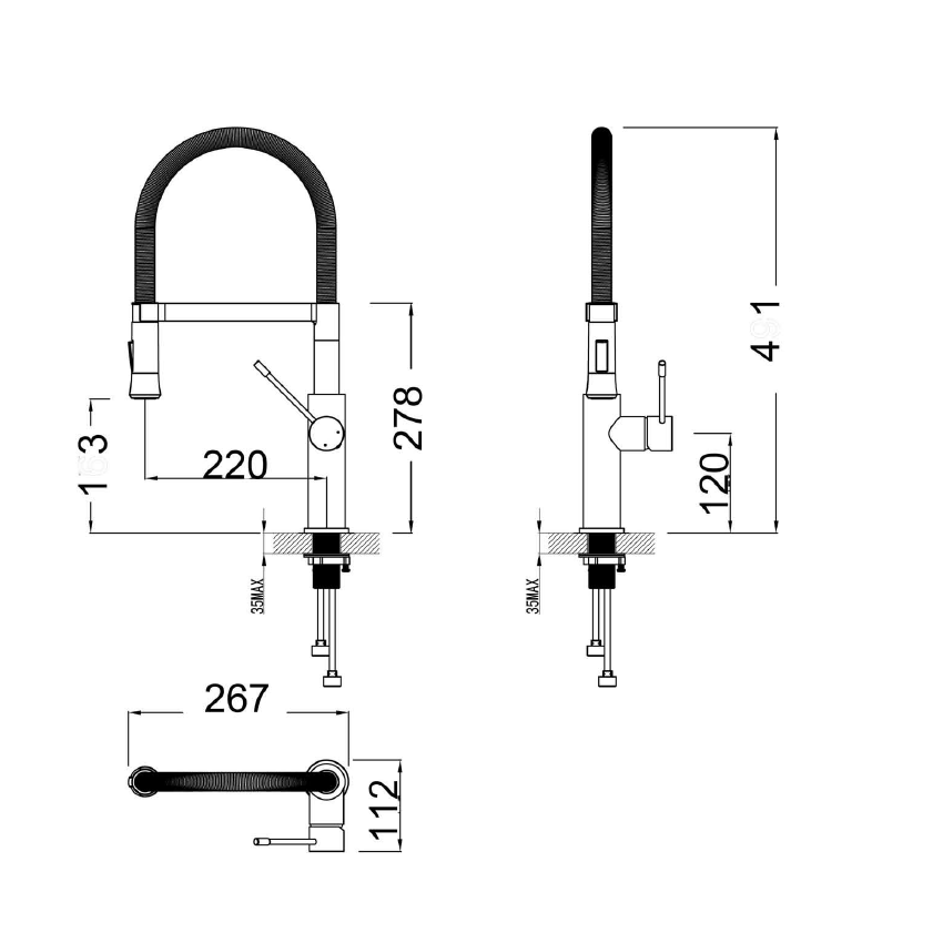 Scotia sink mixer Chrome