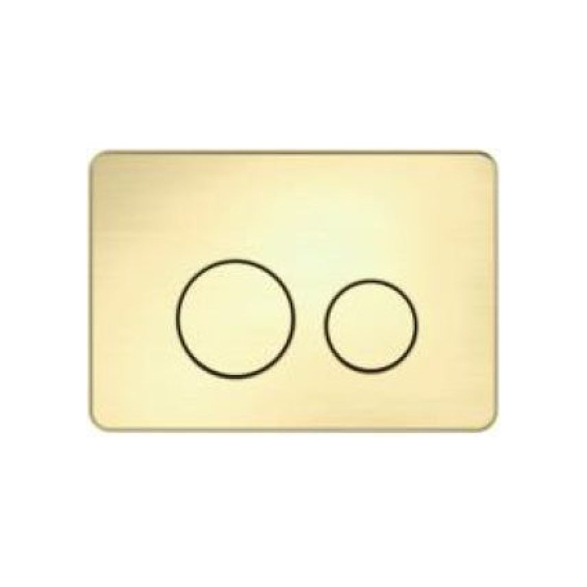 Access Plate Round Button Brushed Gold