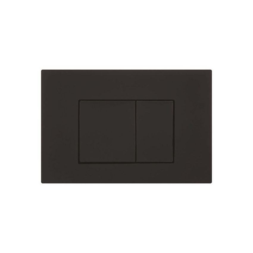 Access Plate Square Button Black