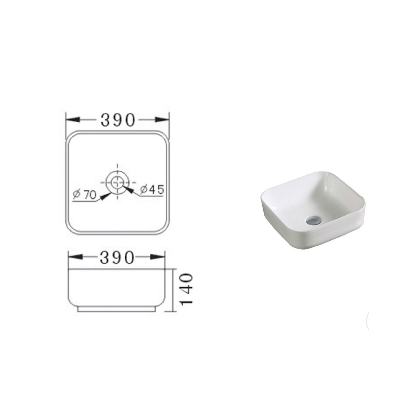 Eden Countertop Artbasin 390 x 390 x 140mm