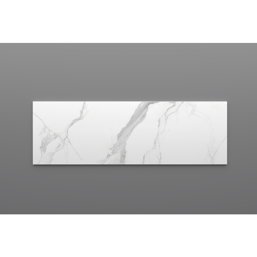 1200mm Narrow White Marble Look Sintered Stone Top Matte Finish Benchtop
