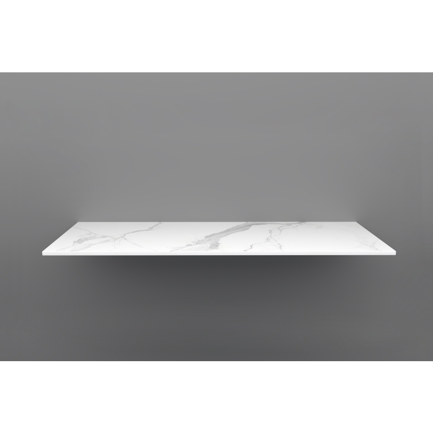 1200mm White Marble Look Sintered Stone Top Matte Finish Benchtop