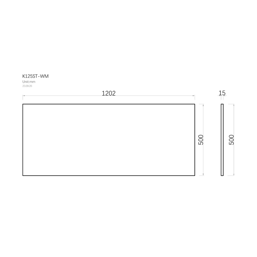 1200mm White Marble Look Sintered Stone Top Matte Finish Benchtop