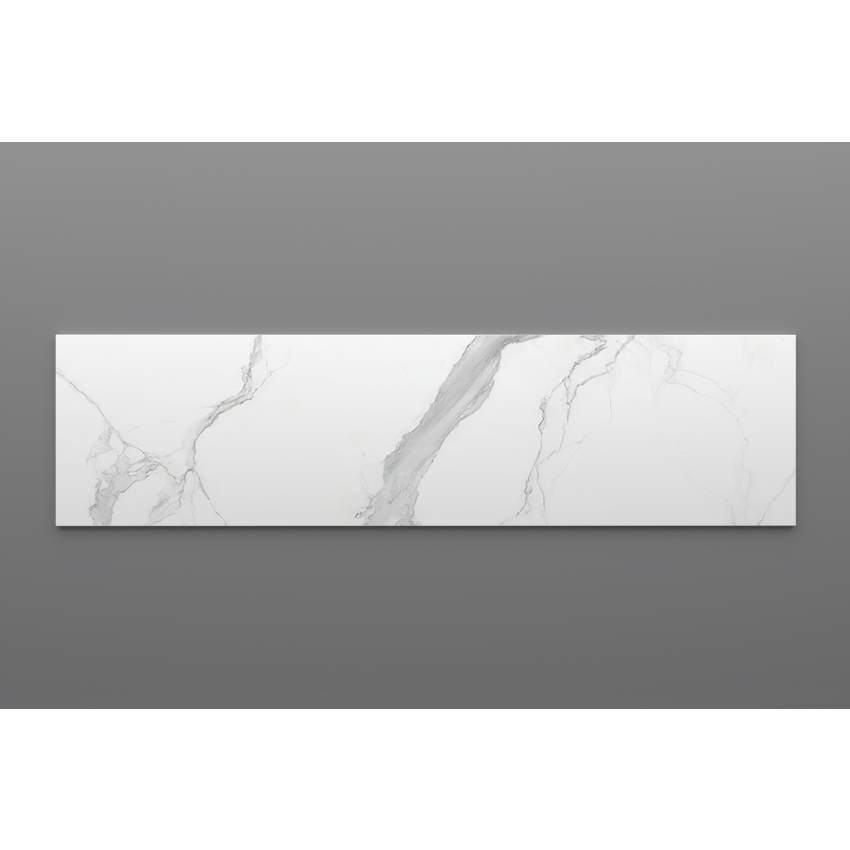 1500mm Narrow White Marble Look Sintered Stone Top Matte Finish Benchtop