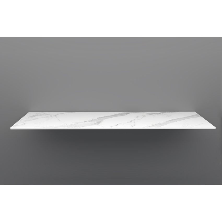 1500mm White Marble Look Sintered Stone Top Matte Finish Benchtop