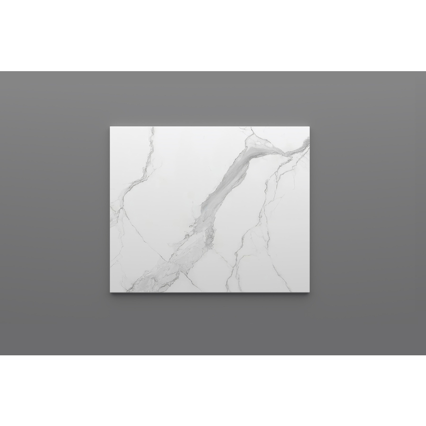 600mm White Marble Look Sintered Stone Top Matte Finish Benchtop