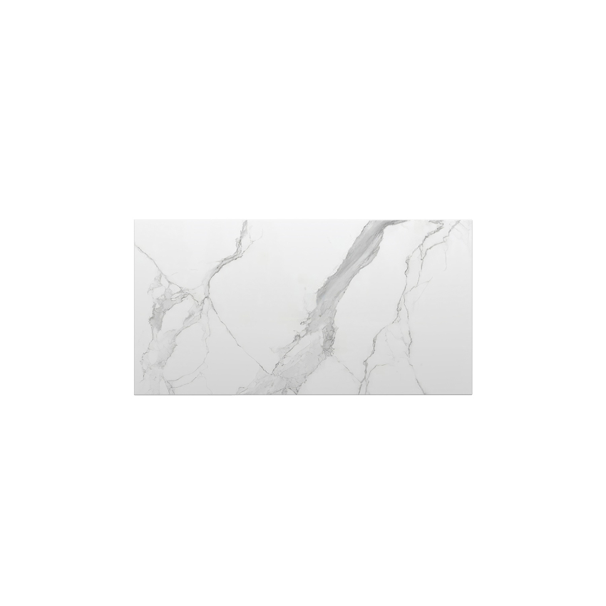 750mm Narrow White Marble Look Sintered Stone Top Matte Finish Benchtop